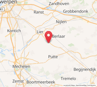 Map of Koningshooikt, Flanders