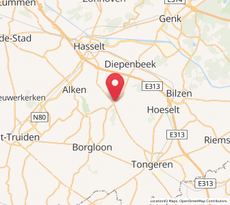 Map of Kortessem, Flanders