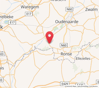 Map of Kwaremont, Flanders