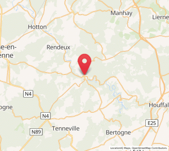 Map of La Roche-en-Ardenne, Wallonia