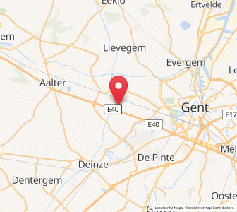 Map of Landegem, Flanders