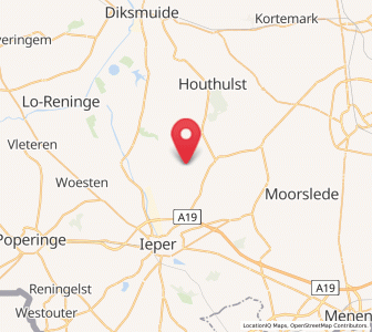 Map of Langemark, Flanders