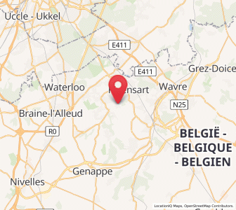 Map of Lasne-Chapelle-Saint-Lambert, Wallonia
