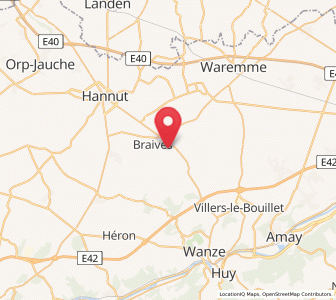 Map of Latinne, Wallonia