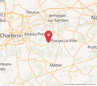 Map of Le Roux, Wallonia