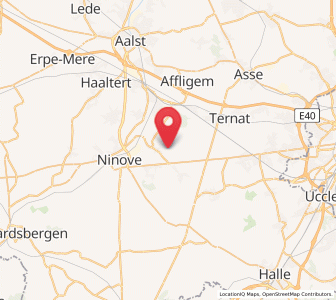 Map of Ledeberg, Flanders