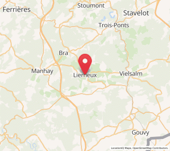 Map of Lierneux, Wallonia
