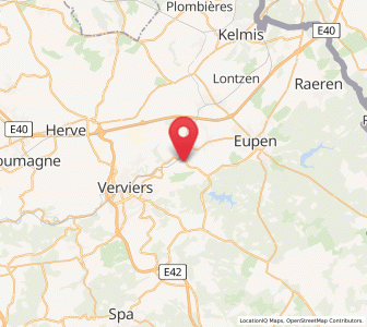 Map of Limbourg, Wallonia