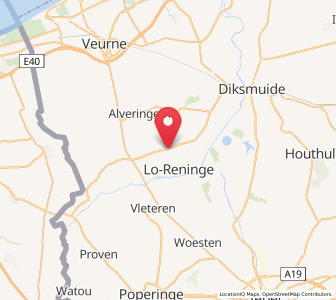 Map of Lo, Flanders