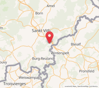 Map of Lommersweiler, Wallonia