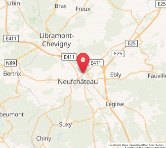 Map of Longlier, Wallonia