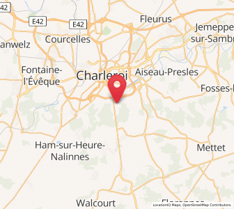 Map of Loverval, Wallonia