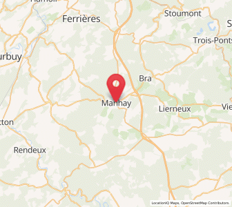 Map of Manhay, Wallonia