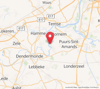 Map of Mariekerke, Flanders