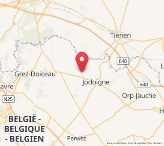 Map of Mélin, Wallonia