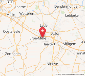 Map of Mere, Flanders