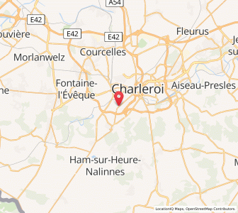 Map of Mont-sur-Marchienne, Wallonia