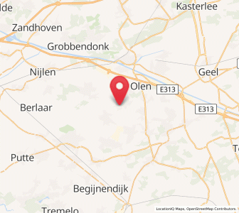 Map of Morkhoven, Flanders