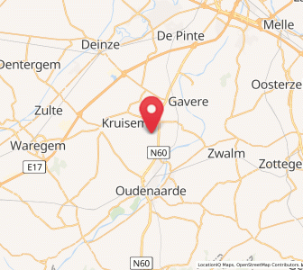 Map of Mullem, Flanders