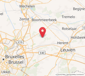 Map of Nederokkerzeel, Flanders
