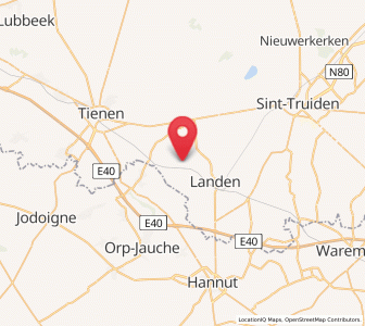 Map of Neerwinden, Flanders