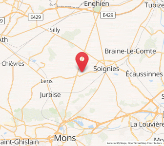 Map of Neufvilles, Wallonia
