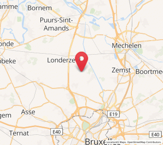 Map of Nieuwenrode, Flanders
