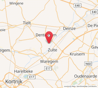 Map of Oeselgem, Flanders