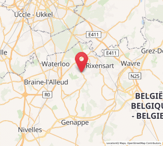 Map of Ohain, Wallonia