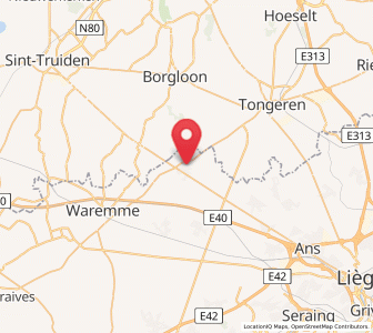 Map of Oreye, Wallonia