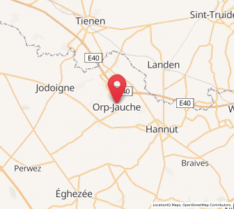 Map of Orp-Jauche, Wallonia