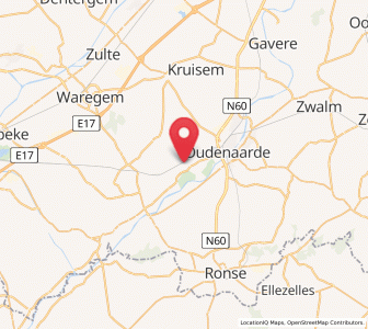 Map of Petegem, Flanders