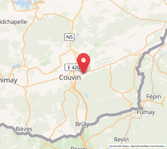 Map of Petigny, Wallonia