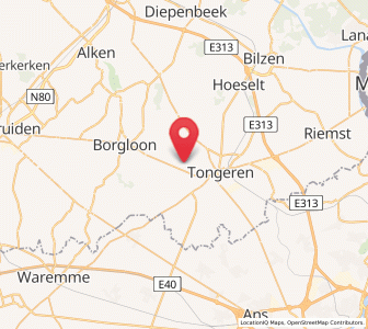 Map of Piringen, Flanders