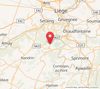Map of Plainevaux, Wallonia