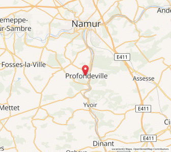 Map of Profondeville, Wallonia