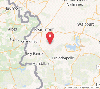 Map of Renlies, Wallonia