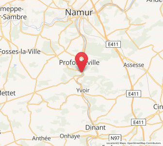 Map of Rivière, Wallonia