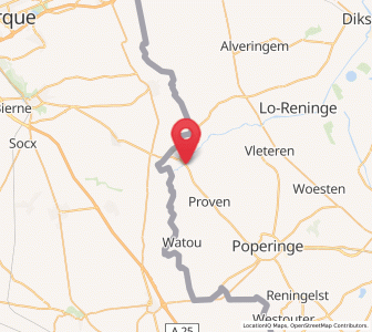 Map of Roesbrugge-Haringe, Flanders