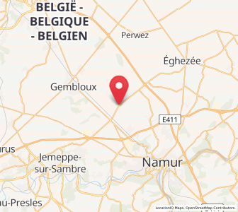 Map of Saint-Denis, Wallonia