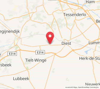 Map of Scherpenheuvel, Flanders