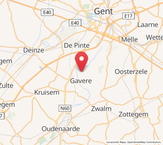 Map of Semmerzake, Flanders