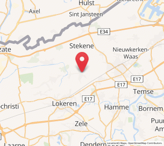 Map of Sinaai, Flanders