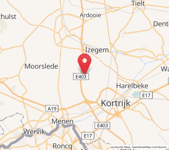 Map of Sint-Eloois-Winkel, Flanders