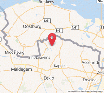 Map of Sint-Jan-in-Eremo, Flanders