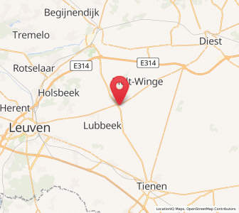 Map of Sint-Joris-Winge, Flanders