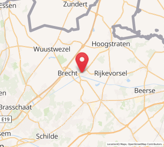 Map of Sint-Lenaarts, Flanders