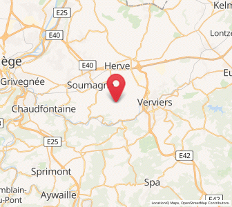 Map of Soiron, Wallonia