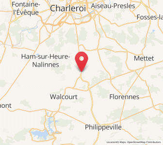 Map of Somzée, Wallonia