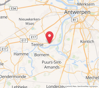 Map of Steendorp, Flanders